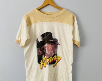 Vintage Kenny Rogers 1981 North American Tour Concert T-shirt, Country Music Concert Tee, Size M (estimated), 80s Band Tee, Single Stitch