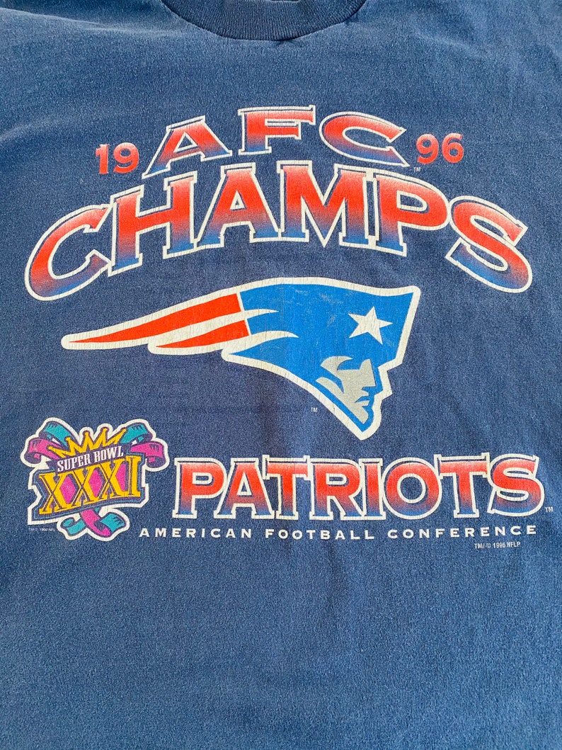 Vintage 1996 New England Patriots T-shirt AFC Champions / | Etsy