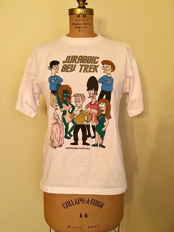 Vintage Sev Trek Jurassic Sev Trek T-Shirt, 1999 S