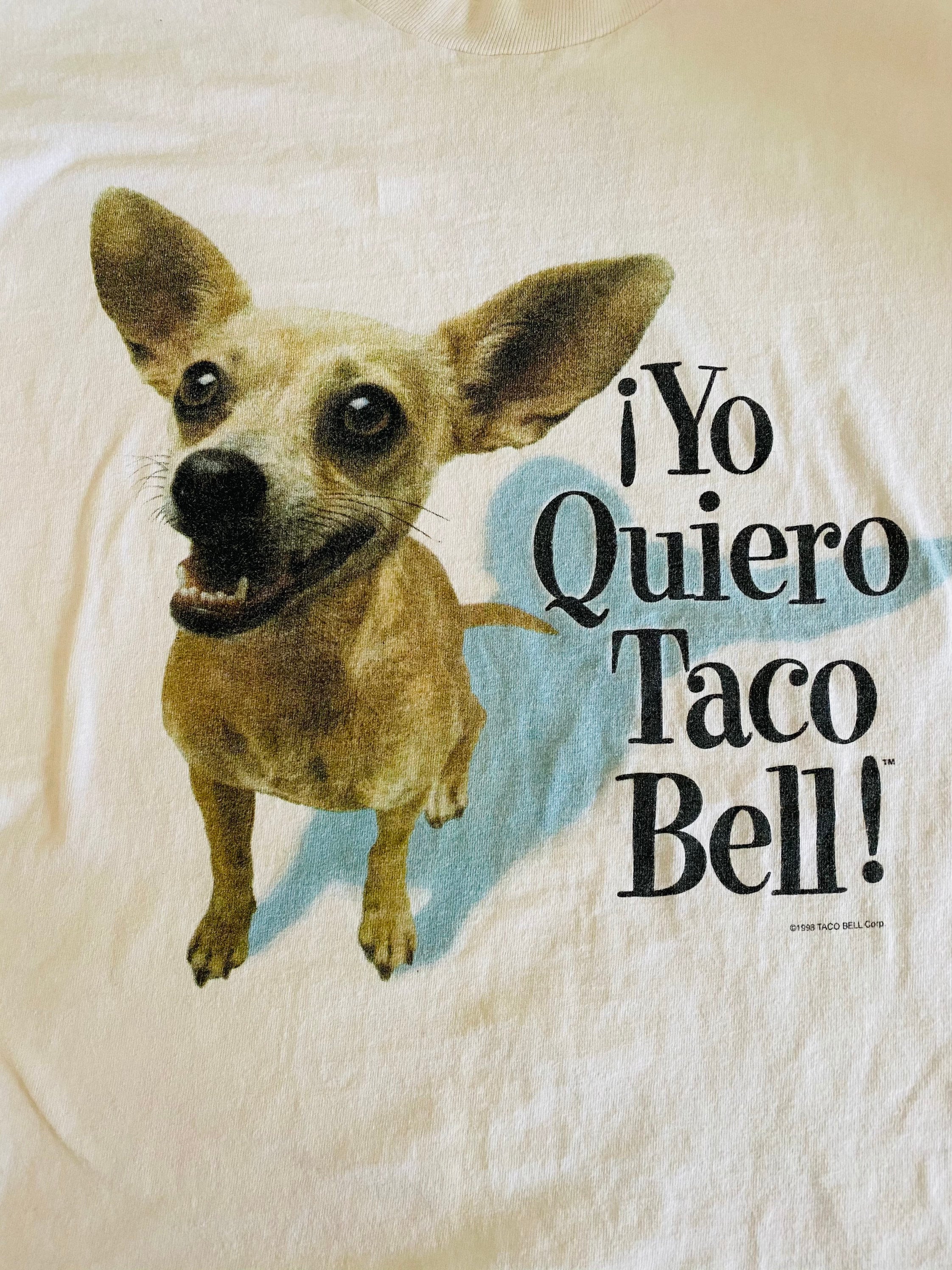 90s Tacobell 企業 犬 Yo Quiero Taco Tシャツ Vintage Yo Quiero Taco Bell T-Shirt XL 90s Chihuahua Dog