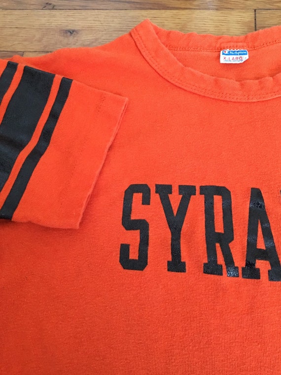 Vintage Syracuse Champion Blue Bar T-shirt, Syrac… - image 9