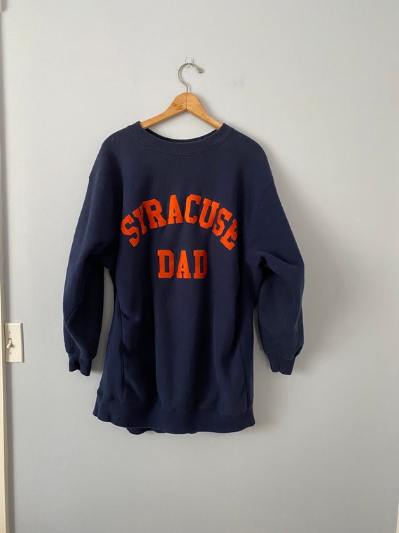 Vintage Syracuse Dad Sweatshirt, Size XXL, Navy Bl
