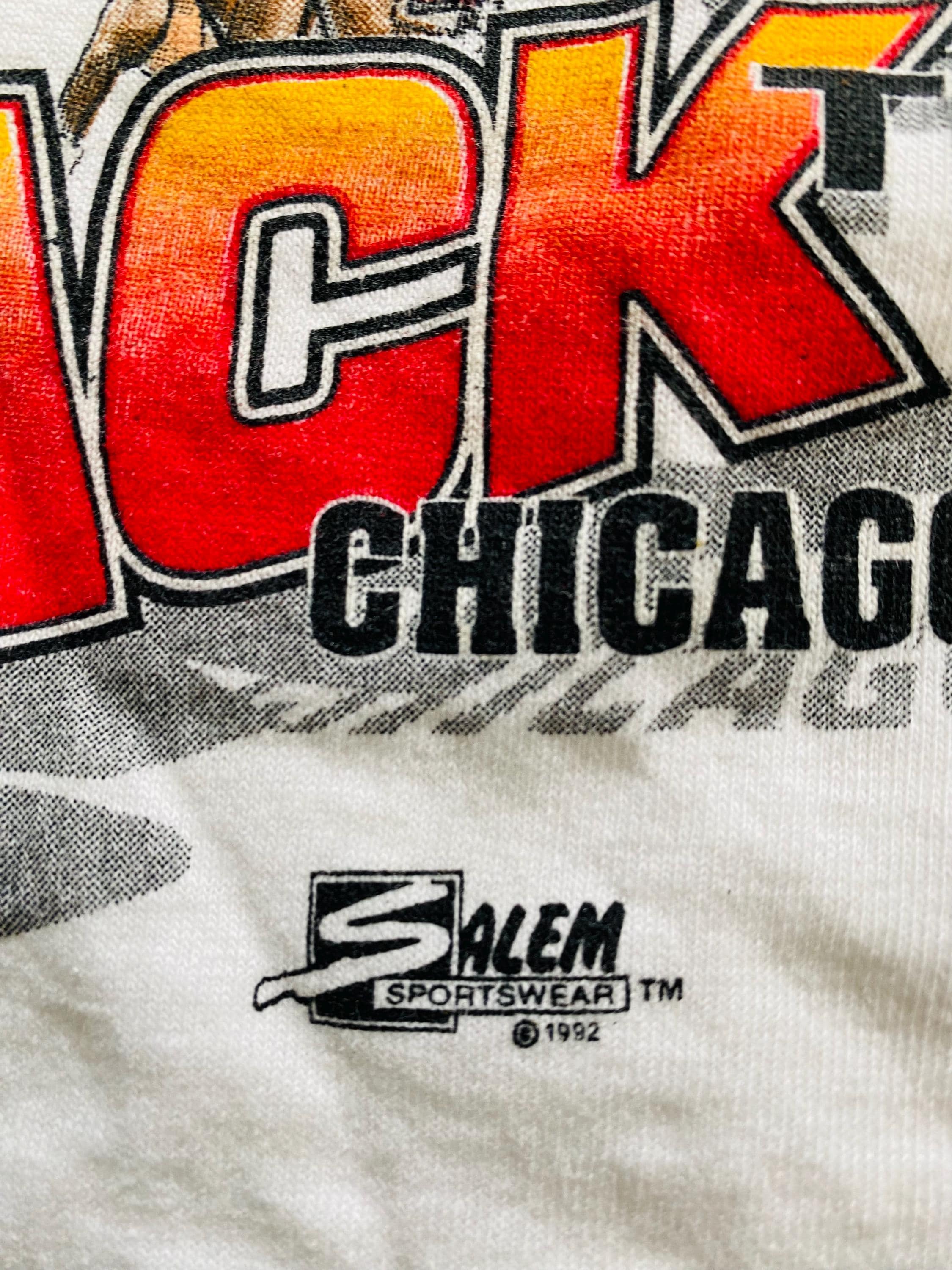 Vintage Chicago Bulls Caricature T-shirt, Youth 14/16, NBA World