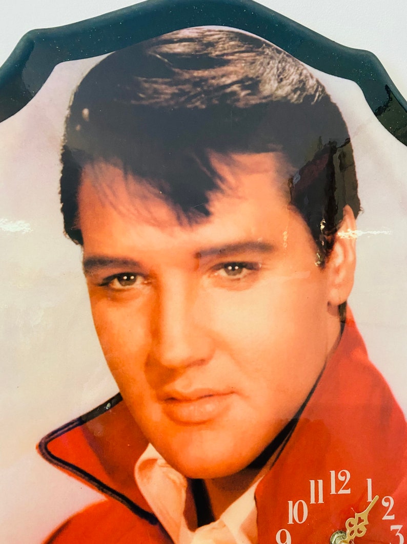 Vintage Elvis Presley Wall Clock Elvis Clock the King Etsy