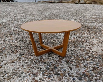 Drexel Precedent Coffee Table, Mid Century Modern Coffee Table, RARE Edward Wormley for Drexel Precedent Line, Round Cocktail Table, X Base