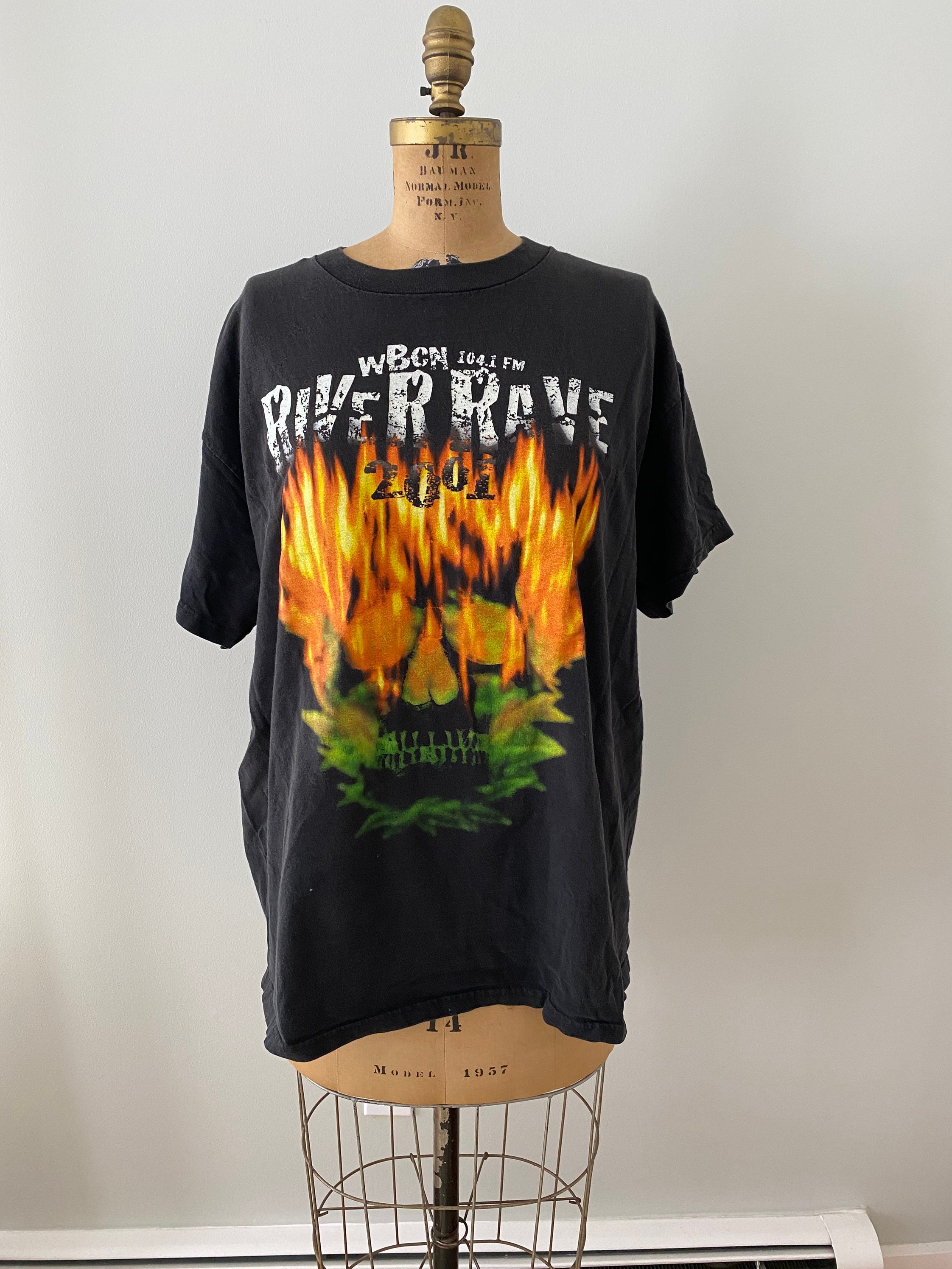 Vintage WBCN 104.1 River Rave 2001 Concert T-Shirt Rock | Etsy