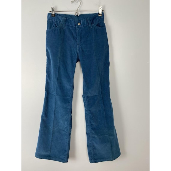 メンズ 00s denim corduroy docking flare pants