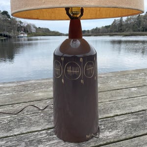 Vintage Gordan and Jane Martz Lamp, Marshall Studios, Large Ceramic Table Lamp, Mid Century Modern Lighting, Minimalist Decor