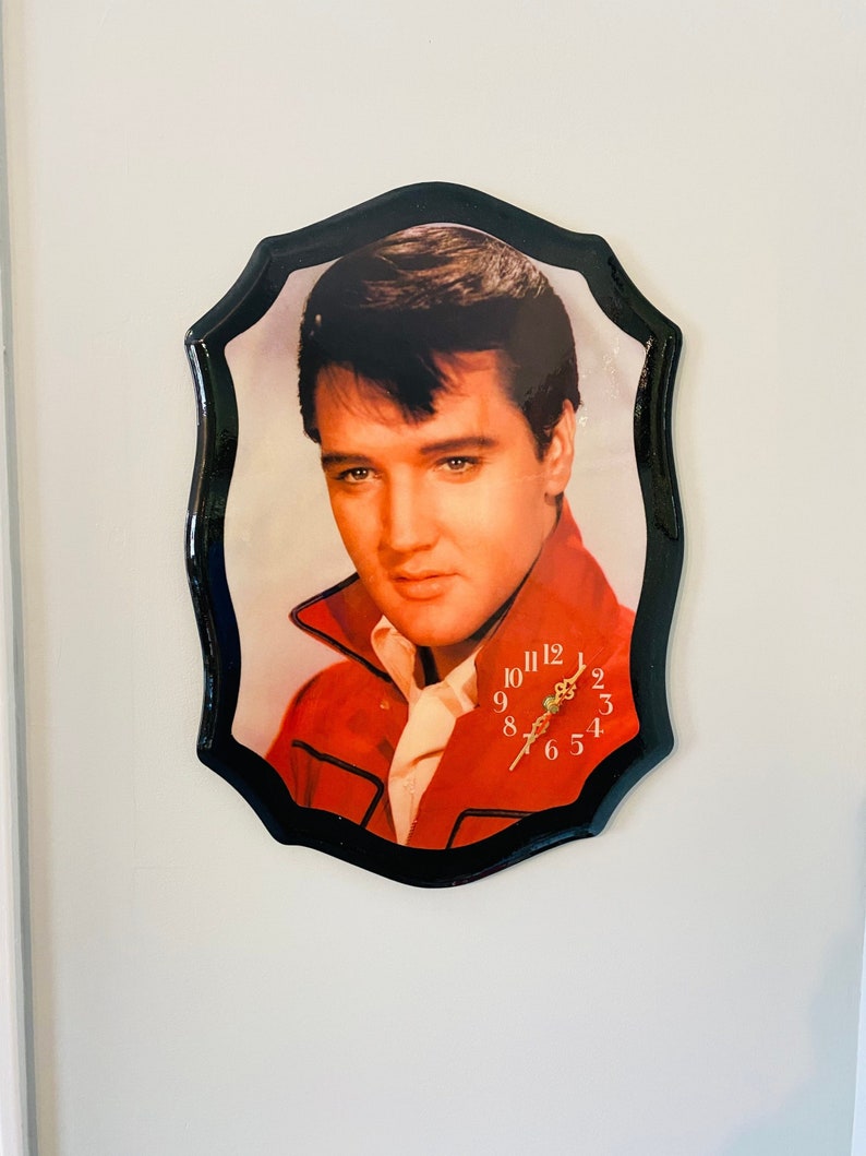 Vintage Elvis Presley Wall Clock Elvis Clock the King Etsy