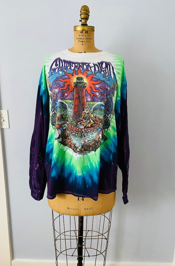 Vintage Grateful Dead Long Sleeve Shirt Tie Dye Sh