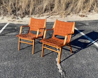 Pair of AX 6060 Chairs by Peter Hvidt & Orla Mølgaard Nielsen for Fritz Hansen, Denmark, Mid Century Modern Accent Chairs