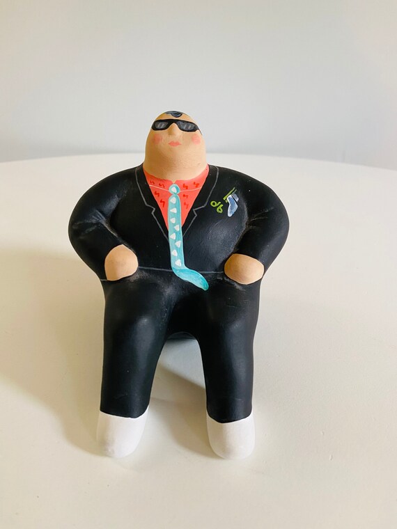Vintage L'Aquilone Italia Fat Man Figurine, Uomo Italiano Vintage L'Aquilone Italia Fat Man Figurine, Uomo Italiano