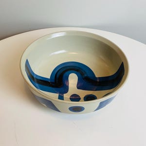 Iron Mountain Stoneware Lookout Mountain, Large Serving Bowl, Nancy Patterson Lamb, USA Pottery, Modernist Stoneware 12&quot; Bowl