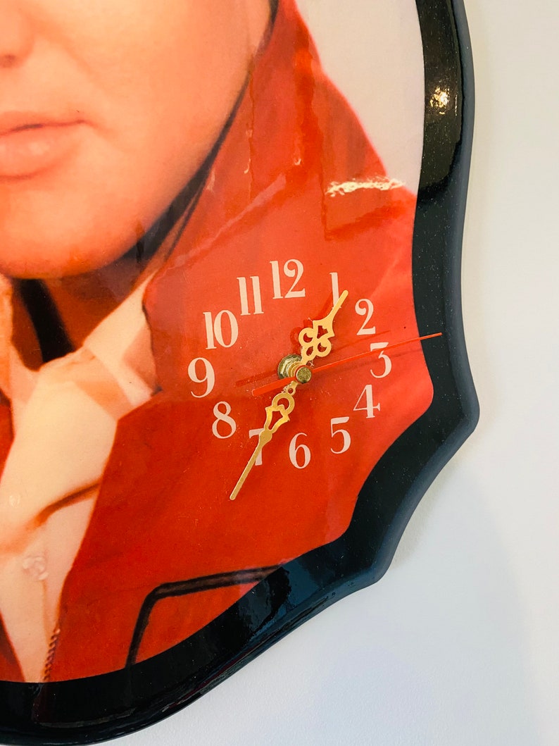 Vintage Elvis Presley Wall Clock Elvis Clock the King Etsy