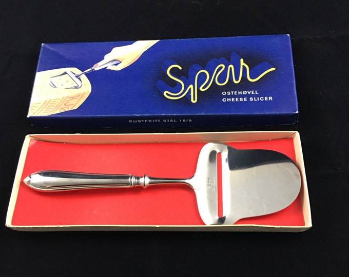 Vintage Spar Norway Cheese Slicer, 18/8 Stainless Steel, Spar Norway