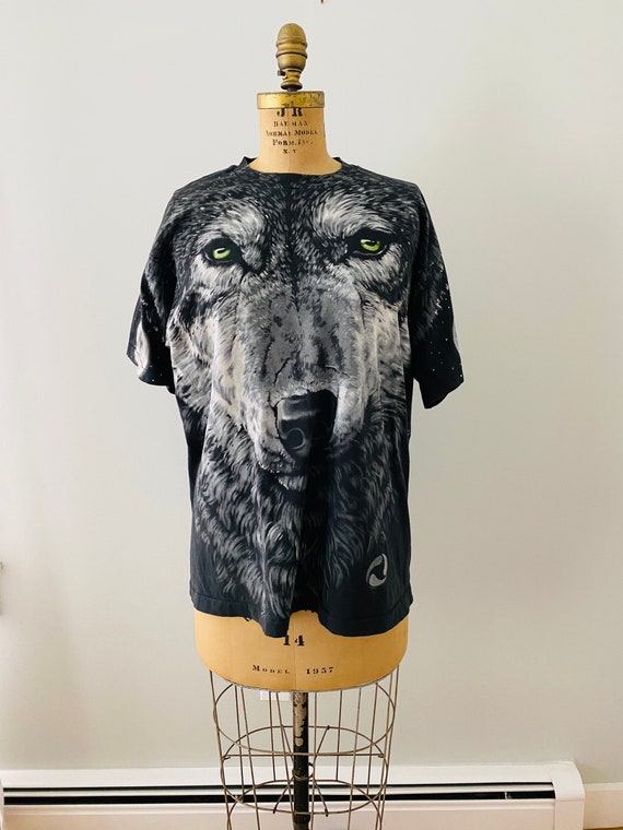 Vintage John Connell Wolf T-shirt, 1995/1996 Liqui