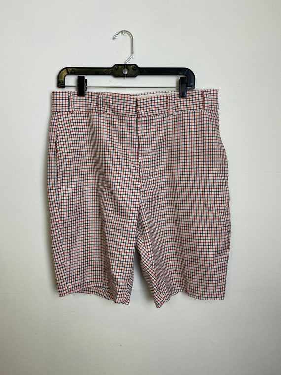 Vintage Men's Shorts by Johnny Appleseed, Red Whi… - image 1