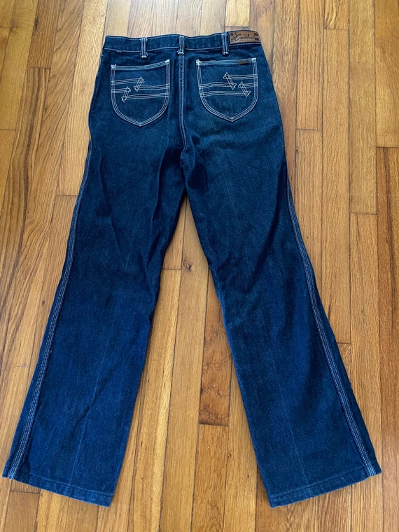 Vintage Caribu High Waist Jeans, 1970s / 1980s Hi… - image 3