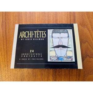 Archi-Tetes von Louis Hellman 24 Architekturporträt-Postkarten 1992 HTF Buch