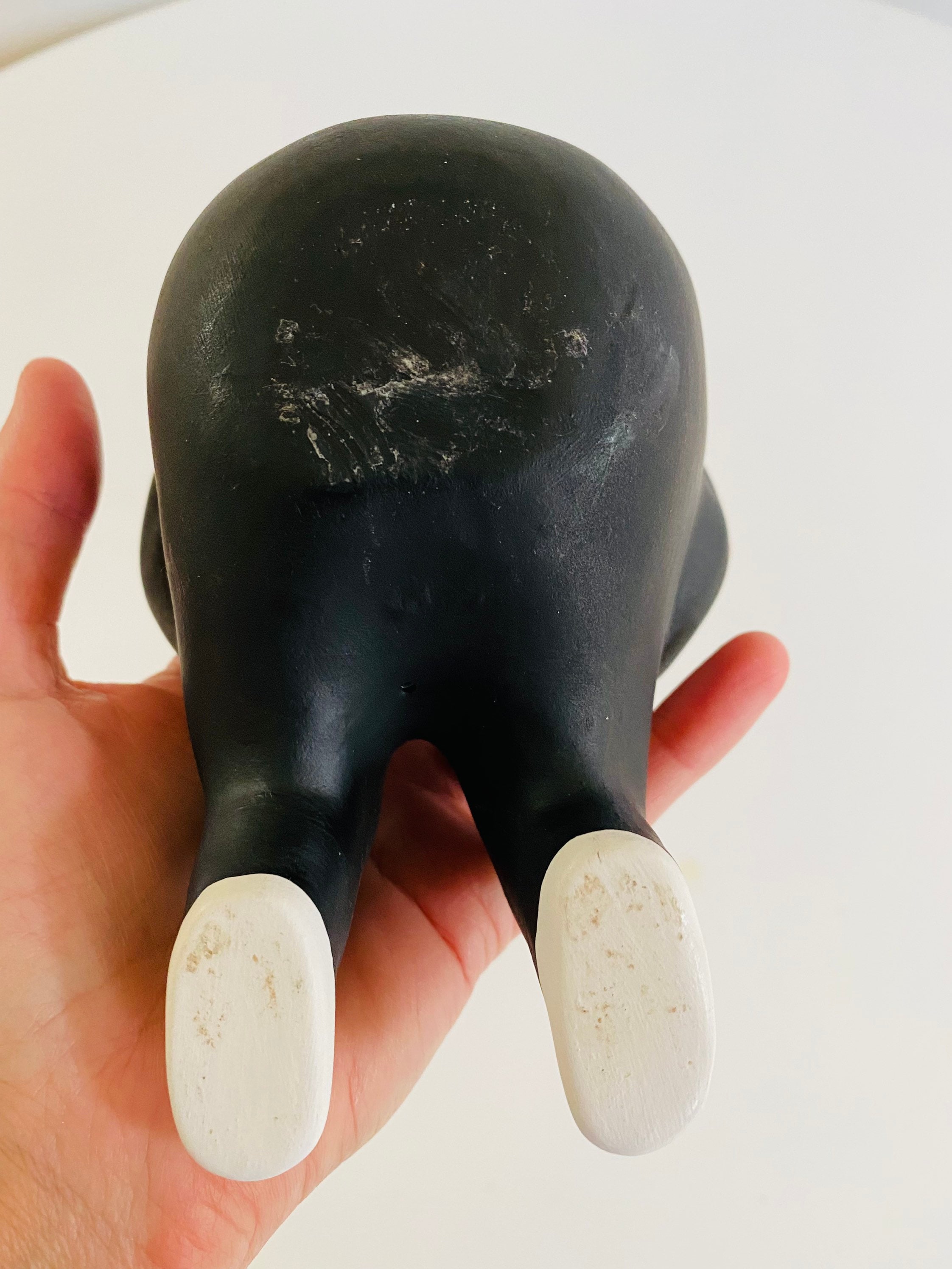 Vintage L'aquilone Italy Fat Man Figurine, Italian Man With Black