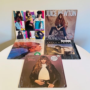 Lot of 5 Juice Newton Record Albums, Well Kept Secret, Juice, Dirty Looks, Quiet Lies, Can&#39;t Wait All Night, Country, Pop/Rock Vinyl LP