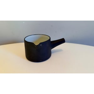 Vintage Dansk Flamestone Creamer Jens Quistgaard Dinamarca Marrón Mate