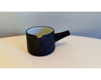 Vintage Dansk Flamestone Creamer Jens Quistgaard Dinamarca Marrón Mate