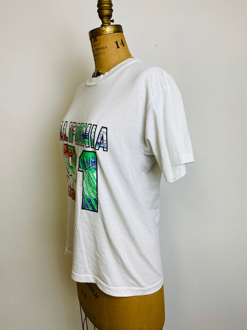 Vintage 1991 California T-shirt, Screen Stars Best, L, California Tropical T-shirt, California 91, 90s Tee image 4