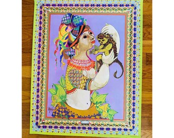 Bjørn Wiinblad The Four Corners of the World South, Lady of the South Poster
