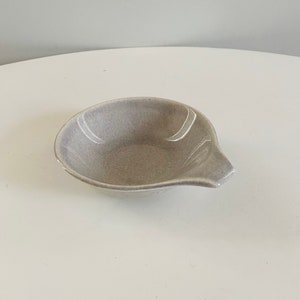 Vintage Russel Wright American Modern, Steubenville, Lug Dessert Bowl, Granite Gray, Mid Century Modern Russel Wright Ceramic Bowl