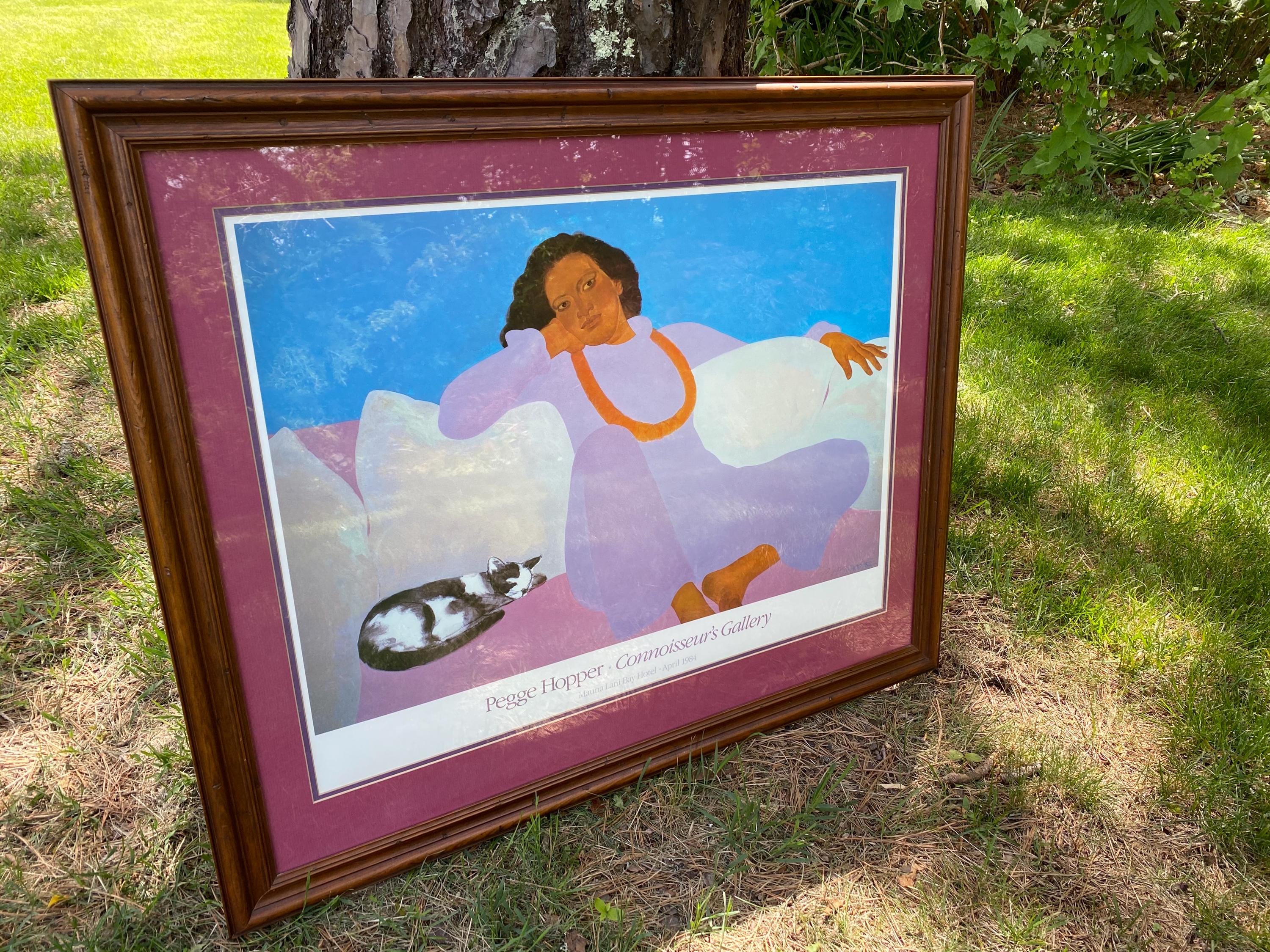 Pegge Hopper★ハワイで購入 Framed Pegge Hopper Original Signed Print 