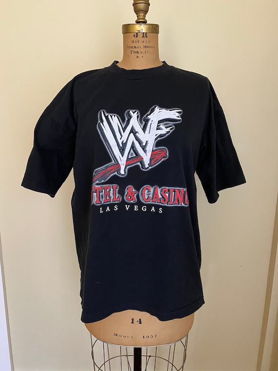 Vintage WWF Hotel and Casino Las Vegas T-shirt, Rare 1990s