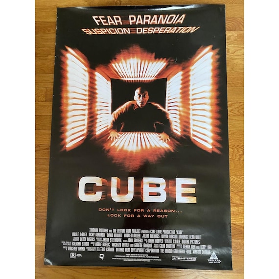S*0様 ポスターフライヤー 、Mo' Wax、1997年 キューブ、1997年オリジナルホラー映画ポスター、27x40、巻かれた状態