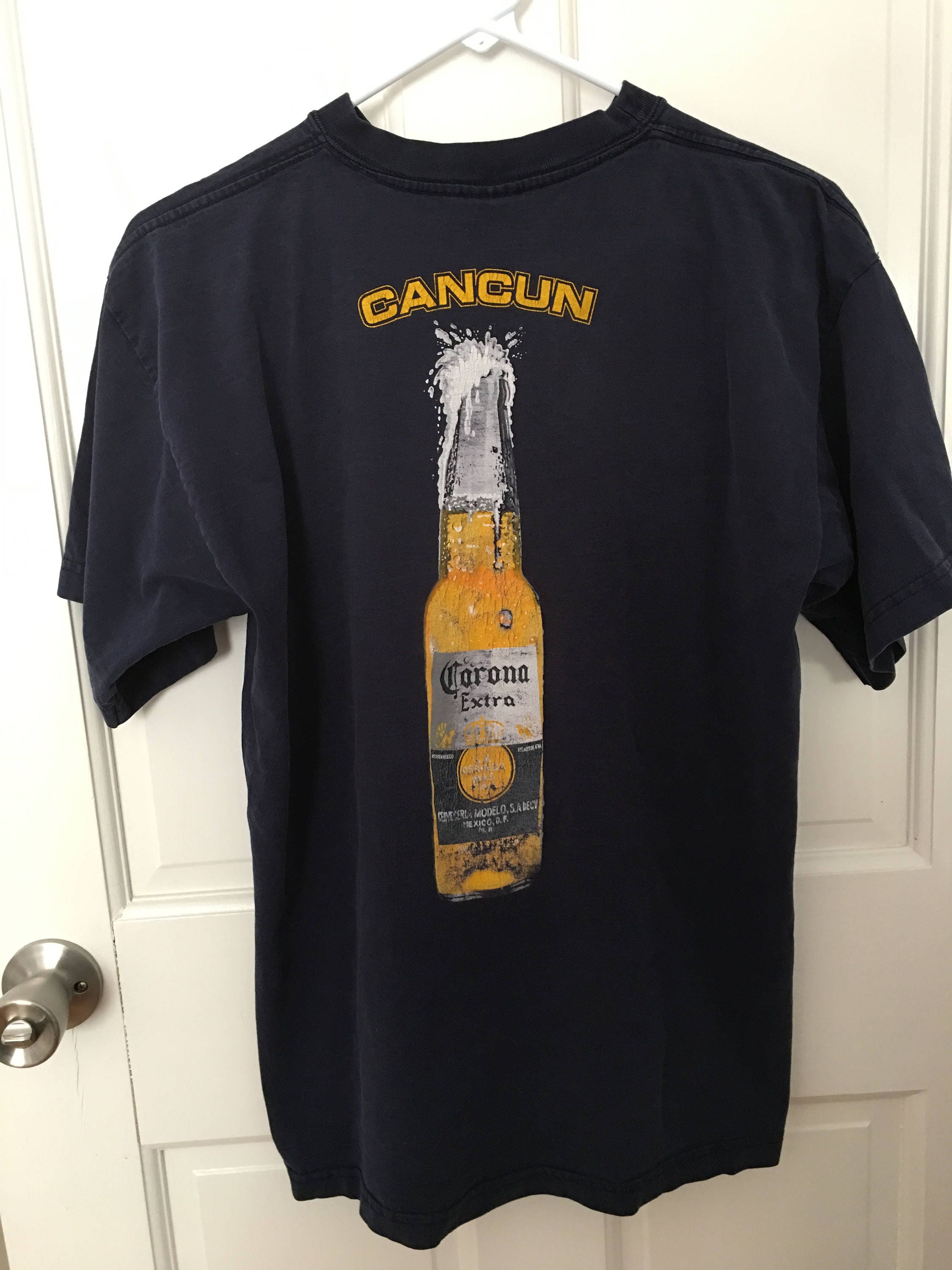 Tee Luv Men's Corona Beer Logo T-Shirt (3XL) 