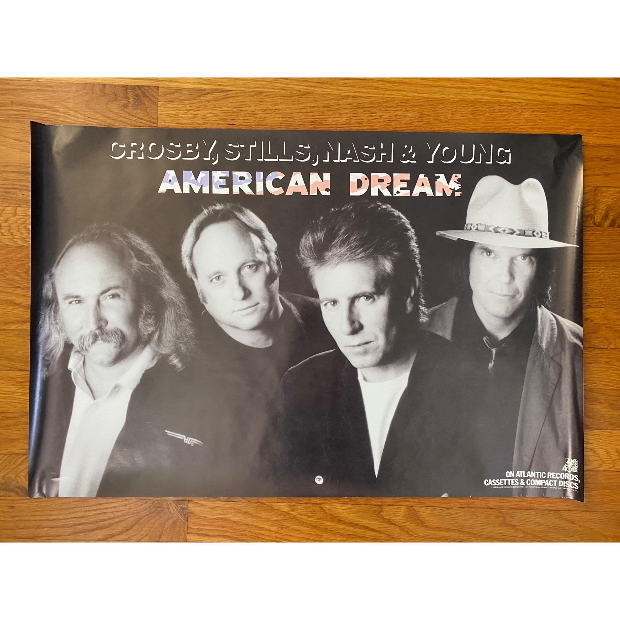 Crosby Stills Nash & Young American Dreams 1988 Original Promo