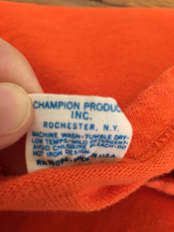 Vintage Syracuse Champion Blue Bar T-shirt, Syrac… - image 4