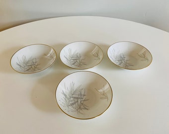 Vintage Rosenthal Grasses, Berry Bowls, Set of 4, Mid Century Modern Bowls, Designed by Raymond Loewy, Rosenthal Continental Dishes