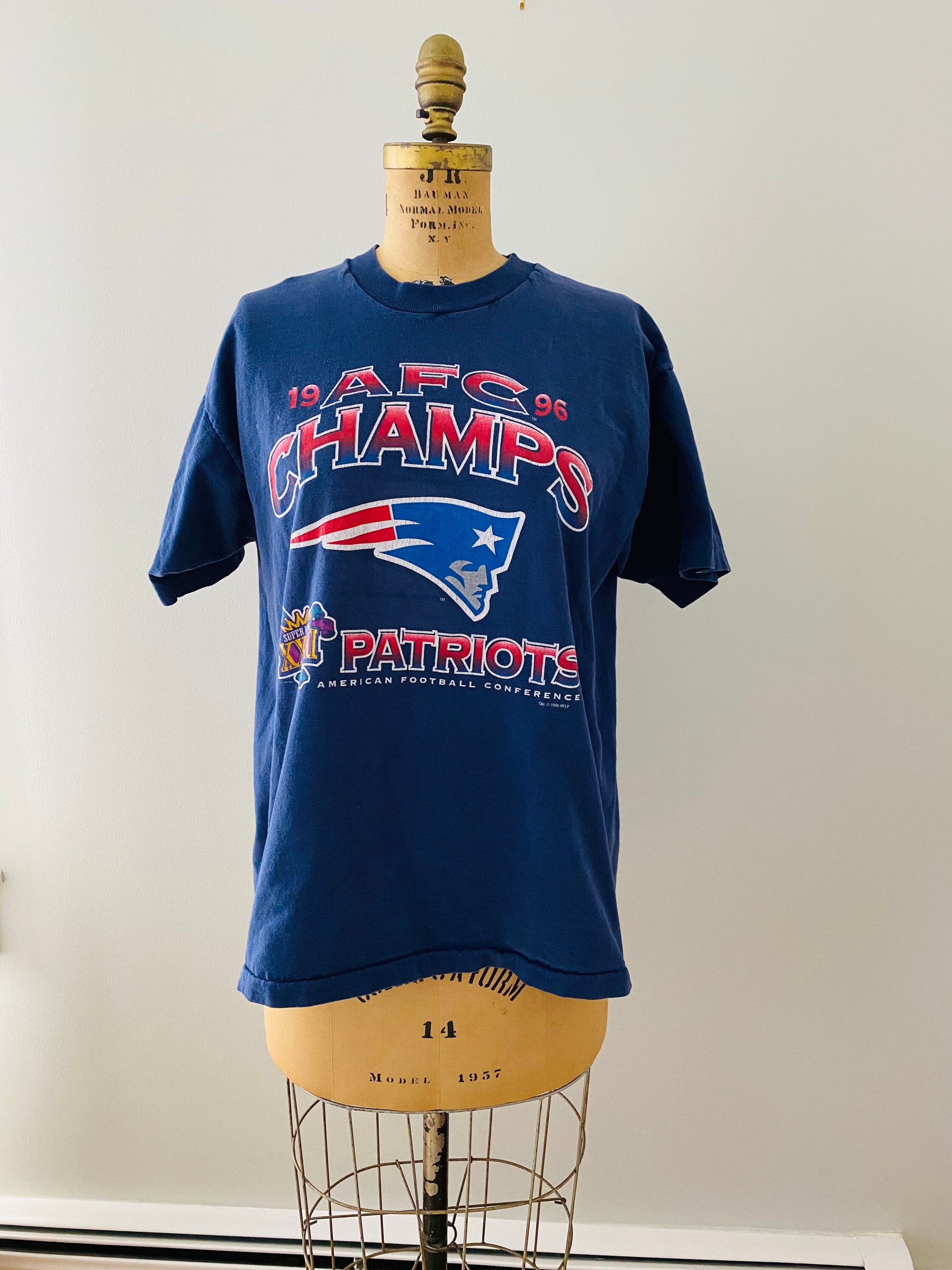 Camiseta vintage 1996 New England Patriots Campeones de - Etsy México