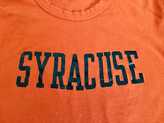 Vintage Syracuse Champion Blue Bar T-shirt, Syrac… - image 7