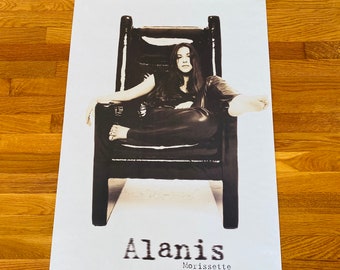 Vintage Alanis Morissette Jagged Little Pill Original Vintage Promotional Poster 1995, 36 x 24, Alanis Morissette Poster