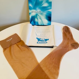 Vintage Mojud Magic-Motion Thigh-Mold Nylon Stockings in Original Box, 3 Pair, New Old Stock, 1960s Thigh High Stockings, Hosiery, 10 M