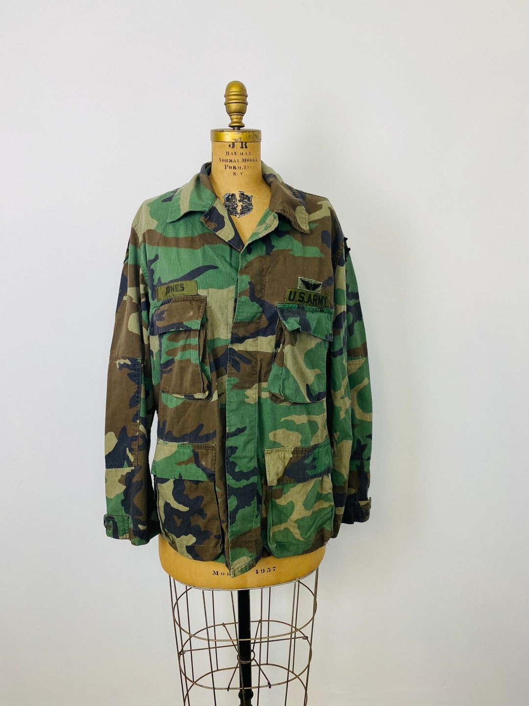 Camou Blauer Usa Camouflage Camo Amerikanische Armee Jacke Vintage