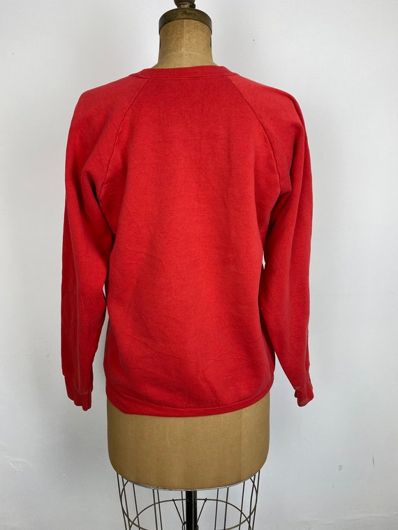 Vintage 1990s Heart Sweatshirt, Red Sweatshirt wi… - image 2