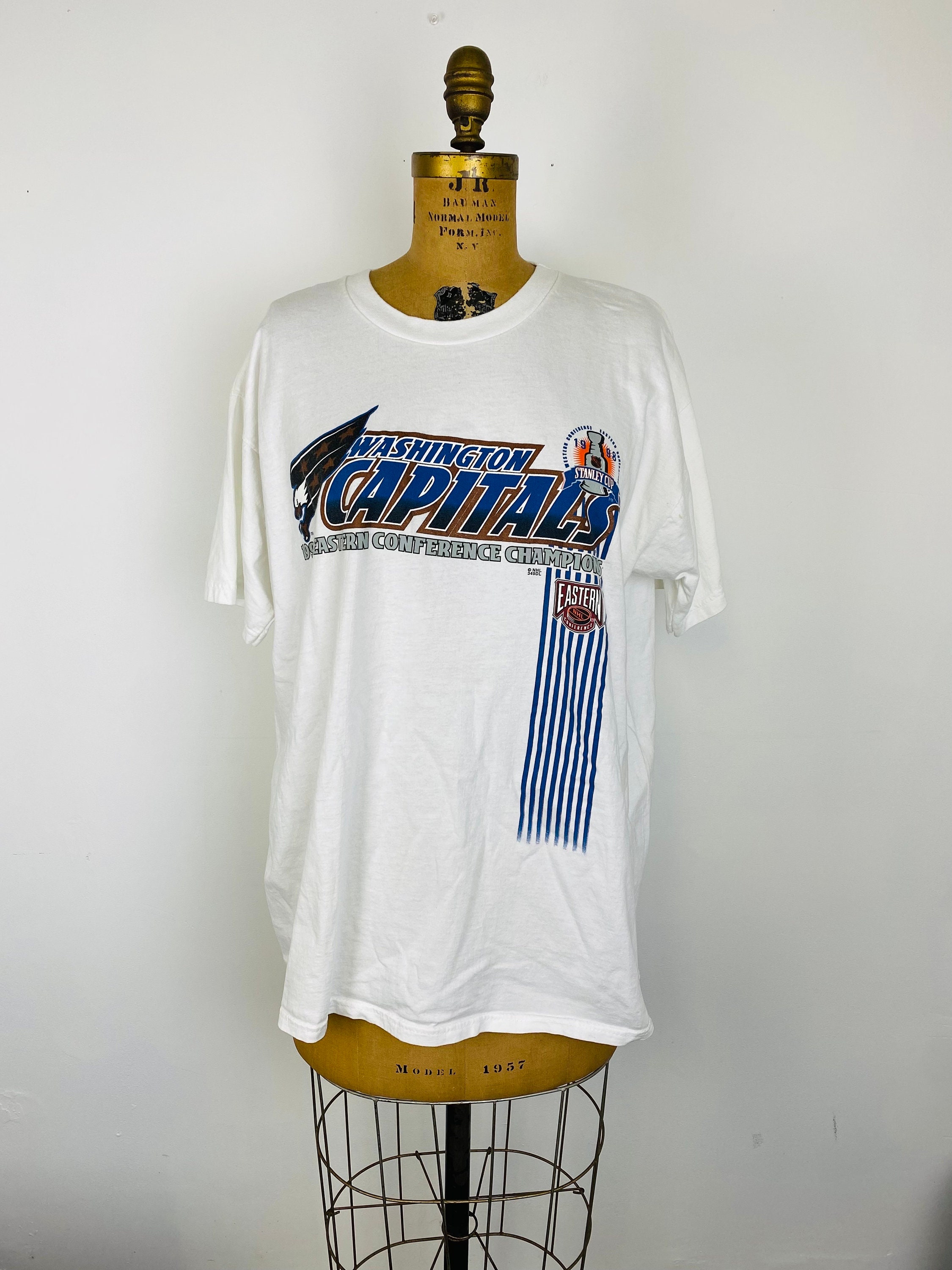 Vintage St Louis Blues Shirt Mens 2XL White Champion NHL Hockey 90s Adult