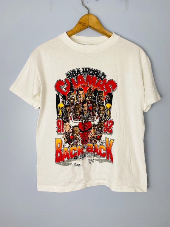 Vintage Chicago Bulls Caricature T-shirt, Youth 14/16, NBA World