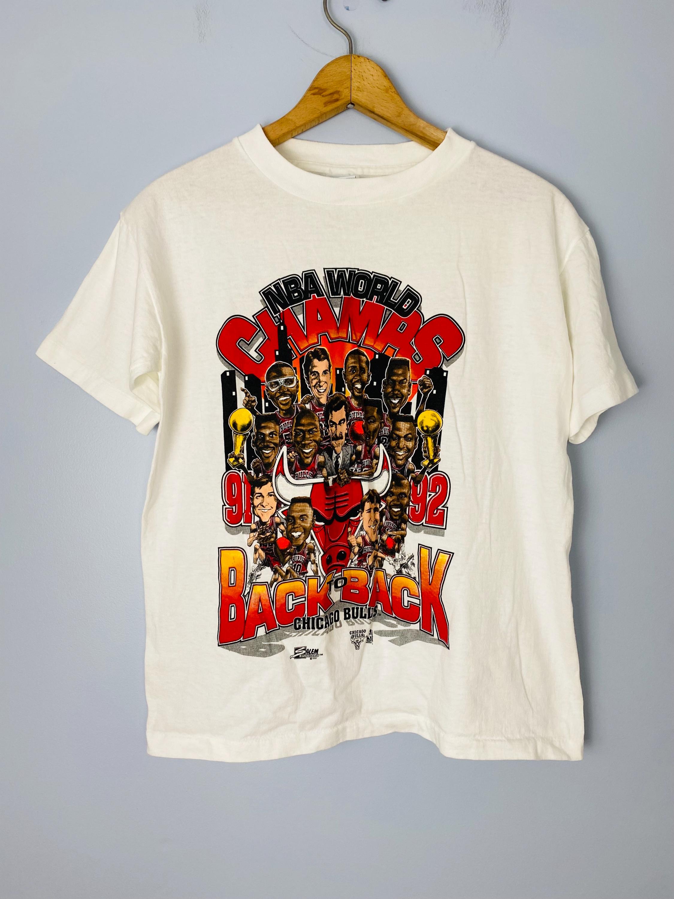Vintage Chicago Bulls Caricature T-shirt, Youth 14/16, NBA World