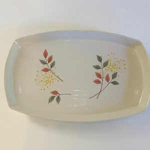 Vintage Franciscan Family China Springsong Rectangular Serving Platter, Mid Century Modern China, Franciscan Springsong, 1950s Serving Plate