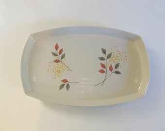 Vintage Franciscan Family China Springsong Rectangular Serving Platter, Mid Century Modern China, Franciscan Springsong, 1950s Serving Plate