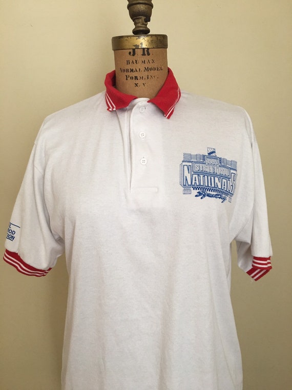 Vintage NSRA National Street Rod Association Polo Shirt 1995 