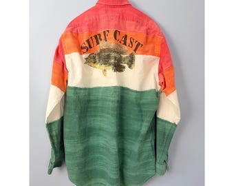 Vintage Polo Ralph Lauren Surf Cast Webb Tide Florida Summer 1992 Mens XL Shirt